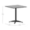 Flash Furniture Lila 27.5in Black Square Aluminum Indoor-Outdoor Table Set with 4 Black Slat Back Chairs TLH-ALUM-28SQ-017BK4-GG - alternate 6